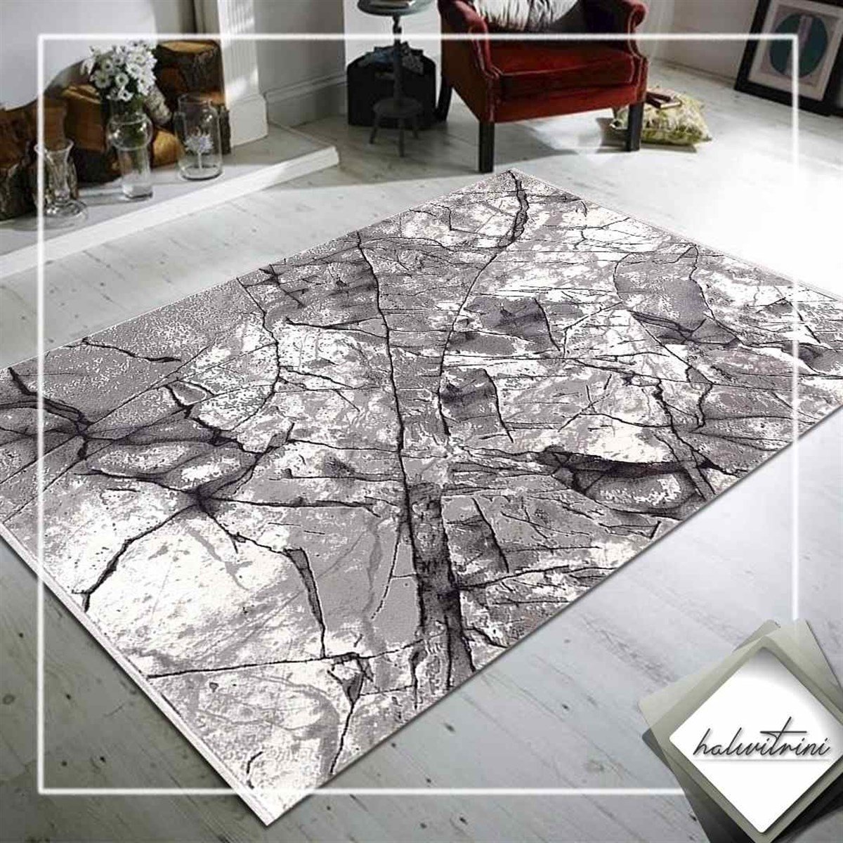 Merinos Yolluk Halısı 100x200 Therapy 19119 096 Gri