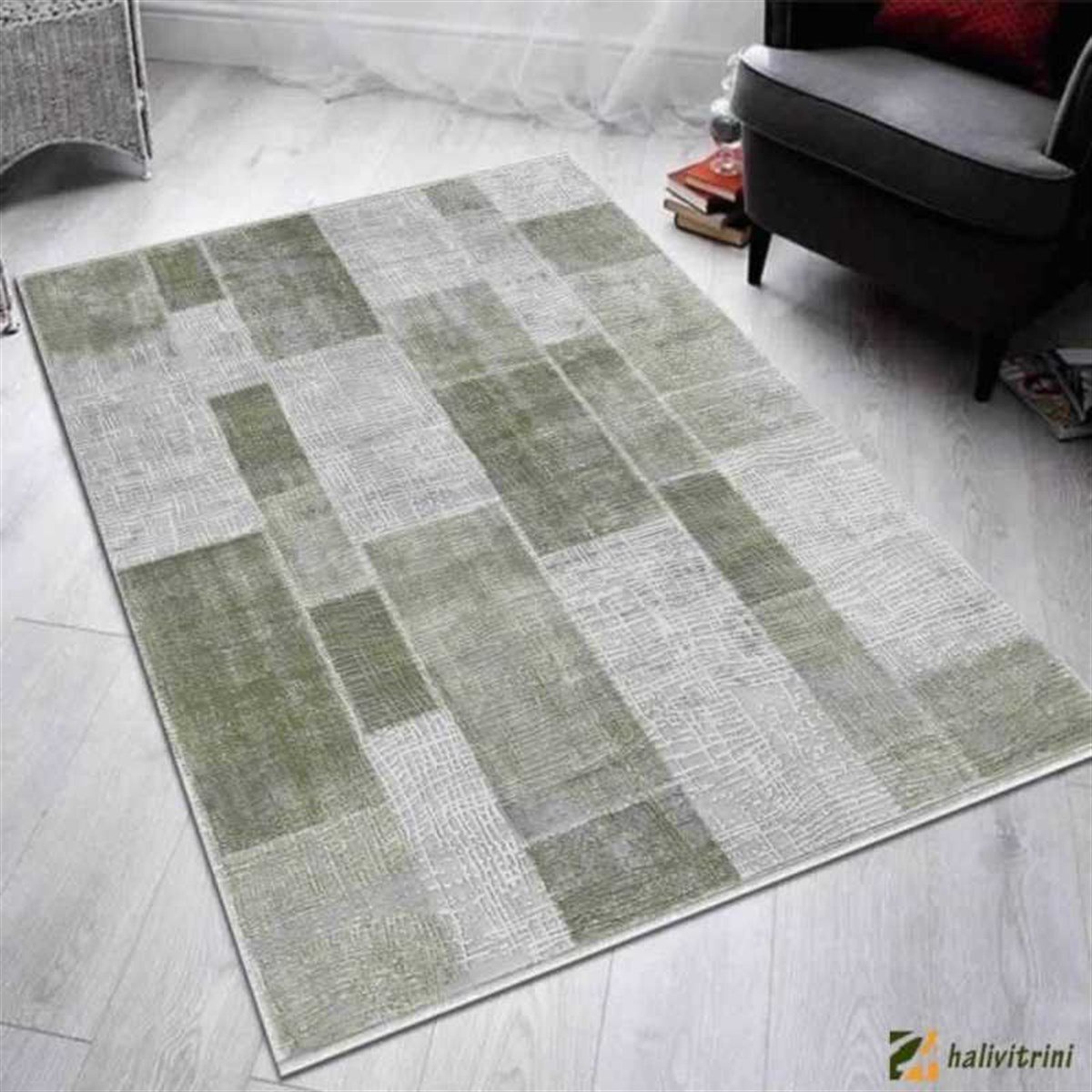 Merinos Yolluk Halısı 100x200 Therapy 19124 040 Yeşil