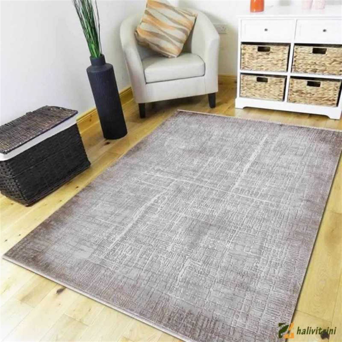 Merinos Yolluk Halısı 100x200 Therapy 19116 080 Vizon Gri