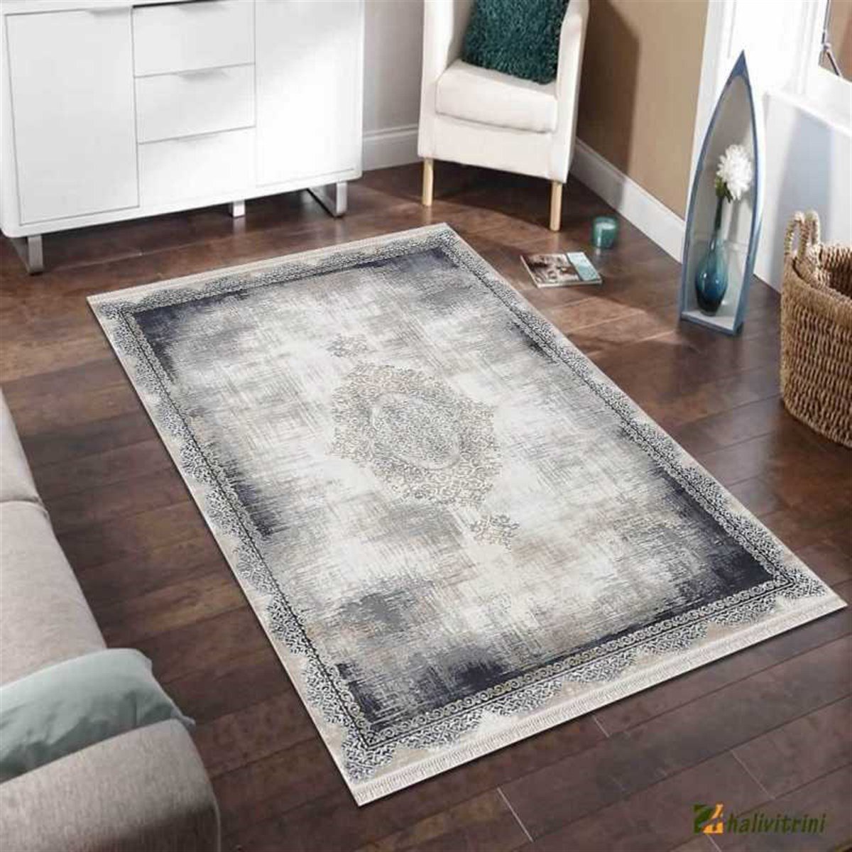 Merinos Yolluk Halısı 80x300 Rodin 19770 035 Mavi