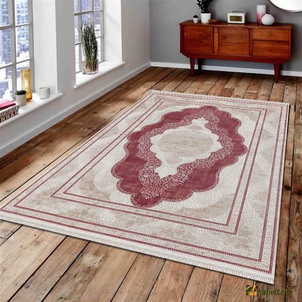 Merinos Yolluk Halısı 80x300 Rodin 19772 010 Mürdüm