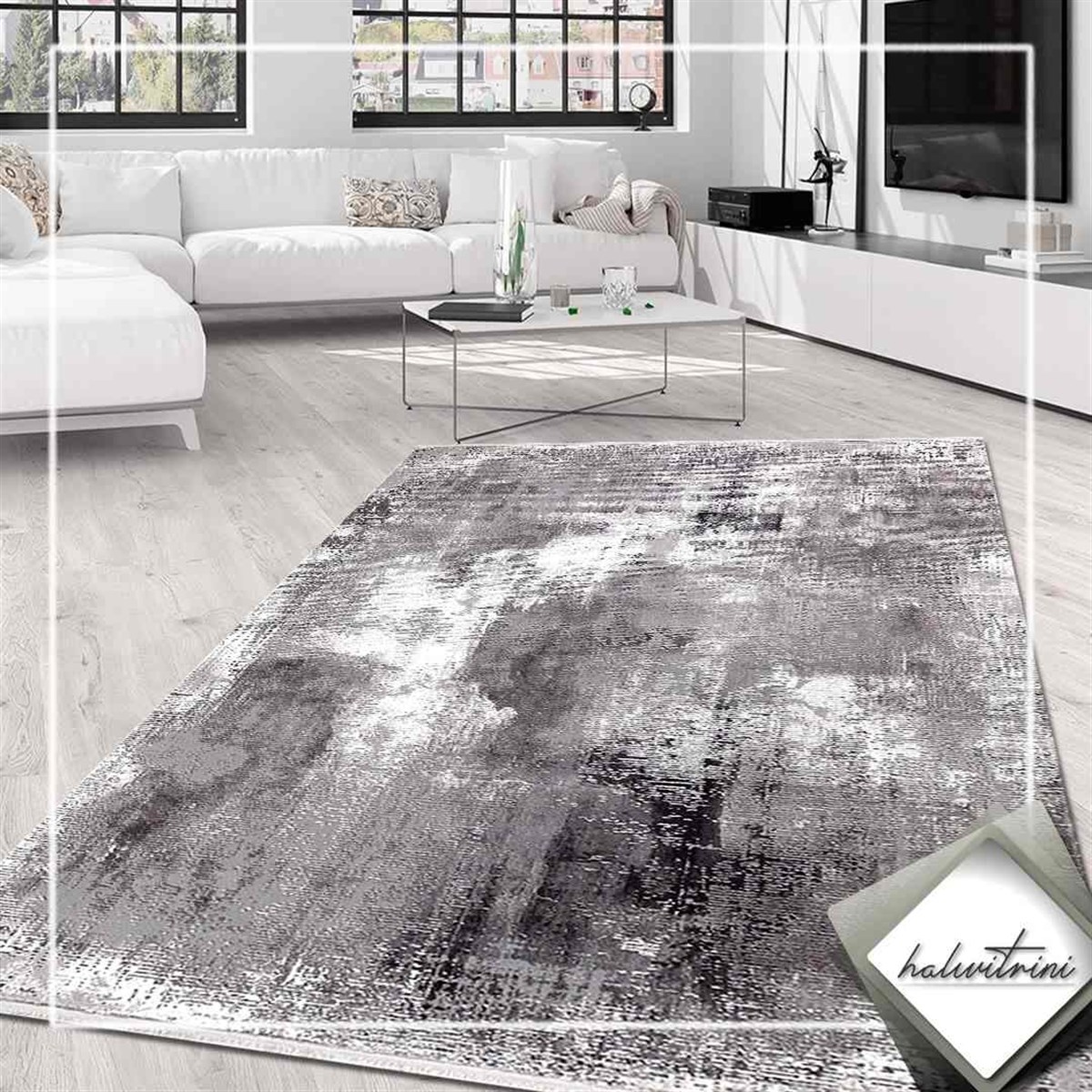 Merinos Yolluk Halısı 80x300 Therapy 19114 096 Gri