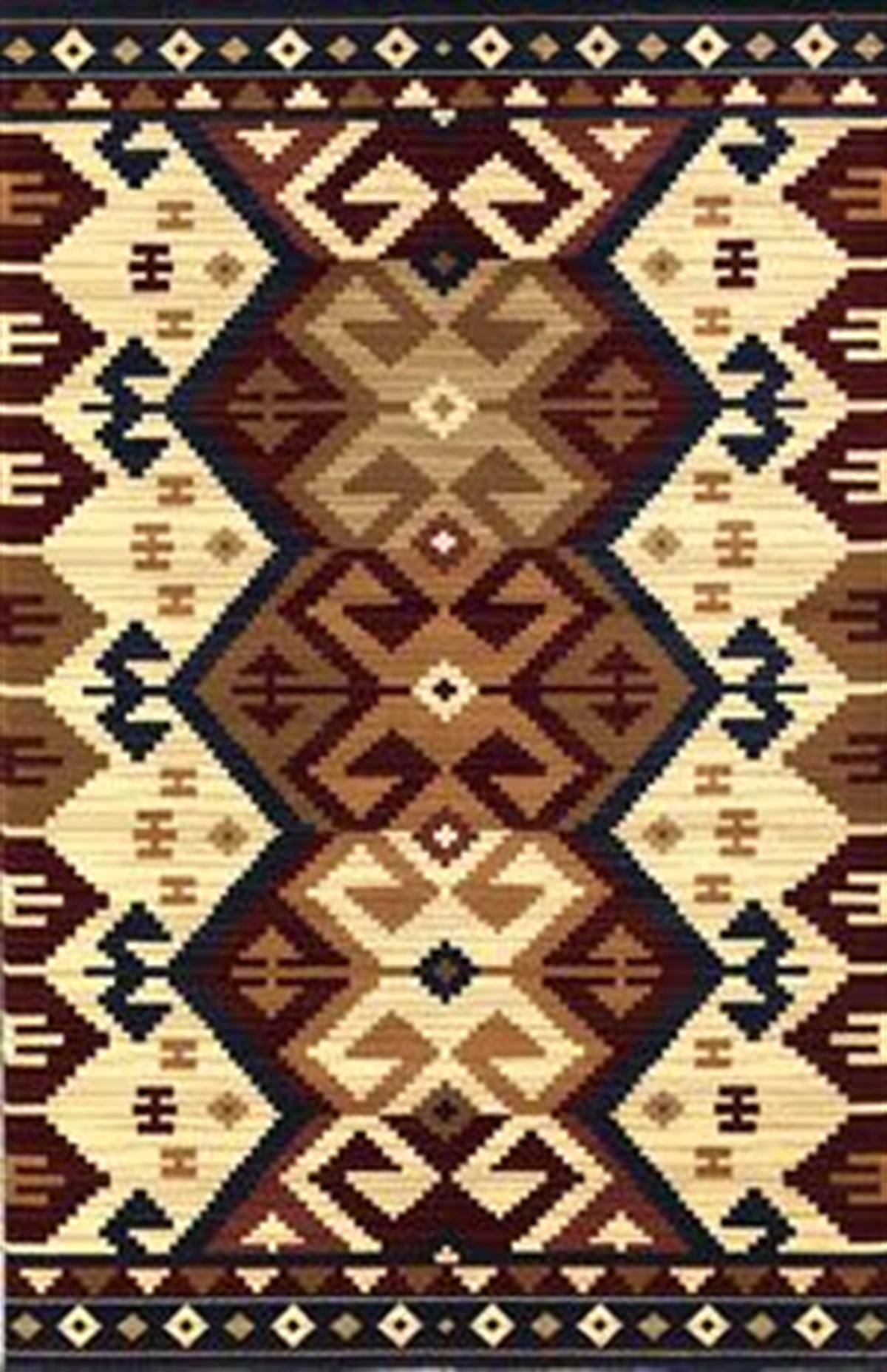 Padişah Oda Halısı 150x233 Klasik K550 035 kahve