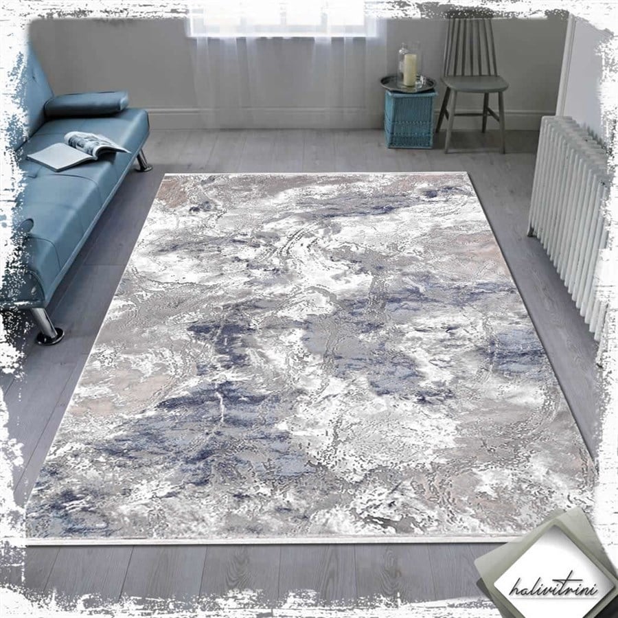 Padişah Salon Halısı 200x290 Eternity 31970 030  Lacivert Bej Gri