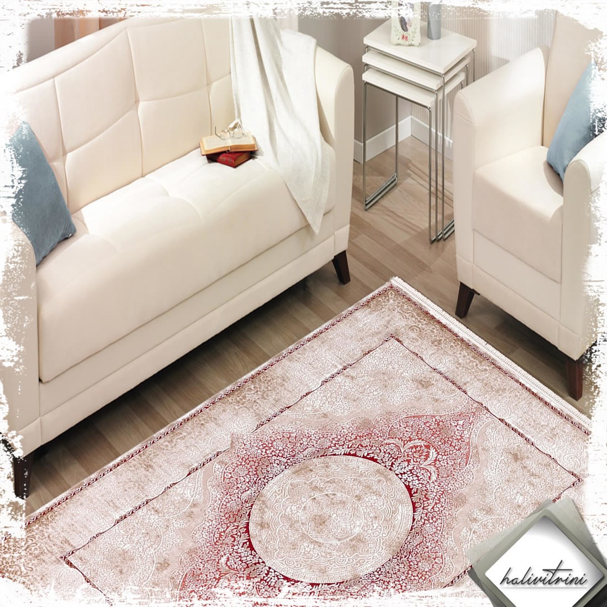 Padişah Yolluk Halısı 80x150 Santo 31883 010 Bordo Bej