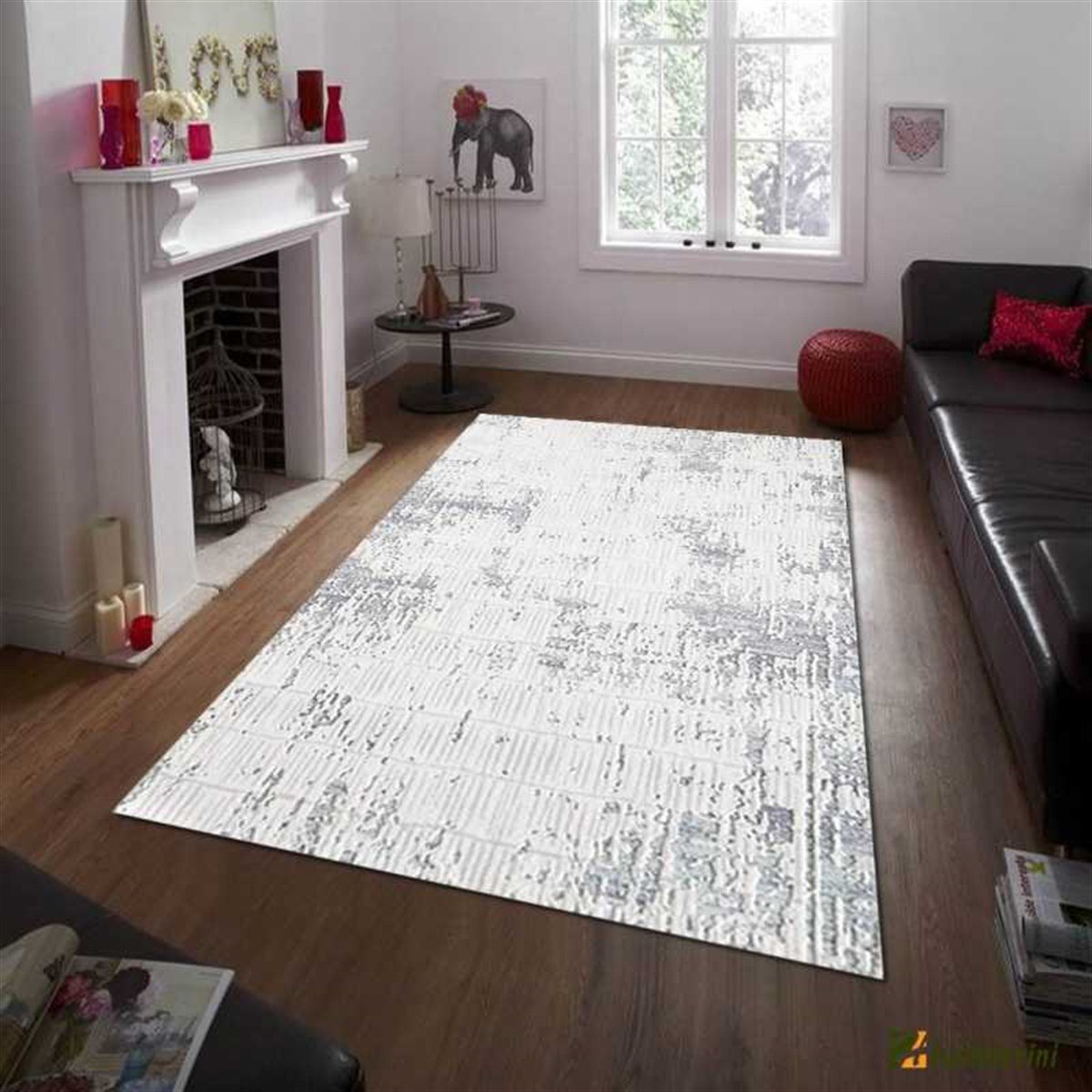 Royal Salon Halı 200x290 Borneo 2451C Gri