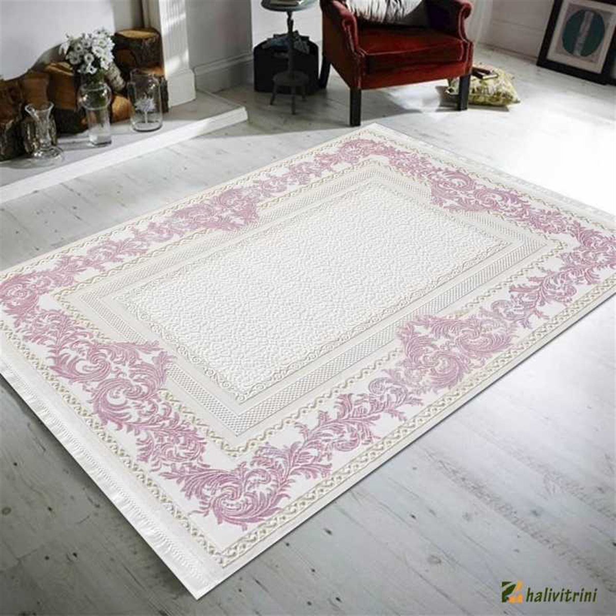 Royal Salon Halı 200x290 Topkapı G554C Krem Lila