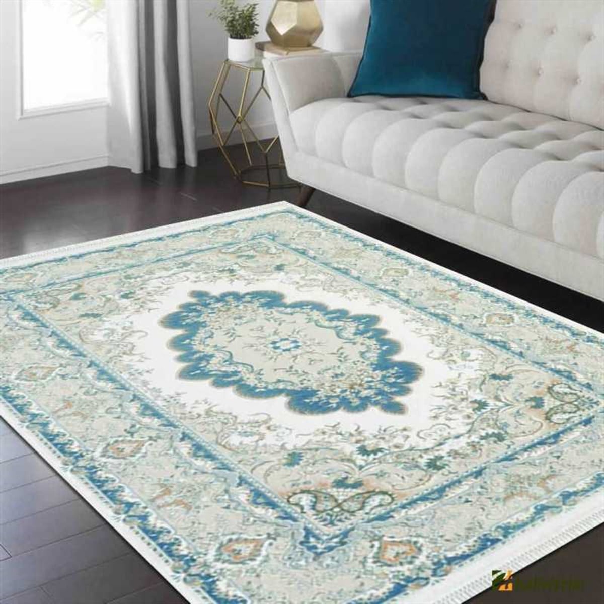 Royal Salon Halı 200x290 Yakamoz F010B Turkuaz