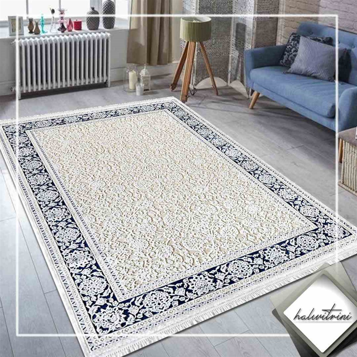 Royal Salon Halısı 200x290 Hermes HE30J Krem
