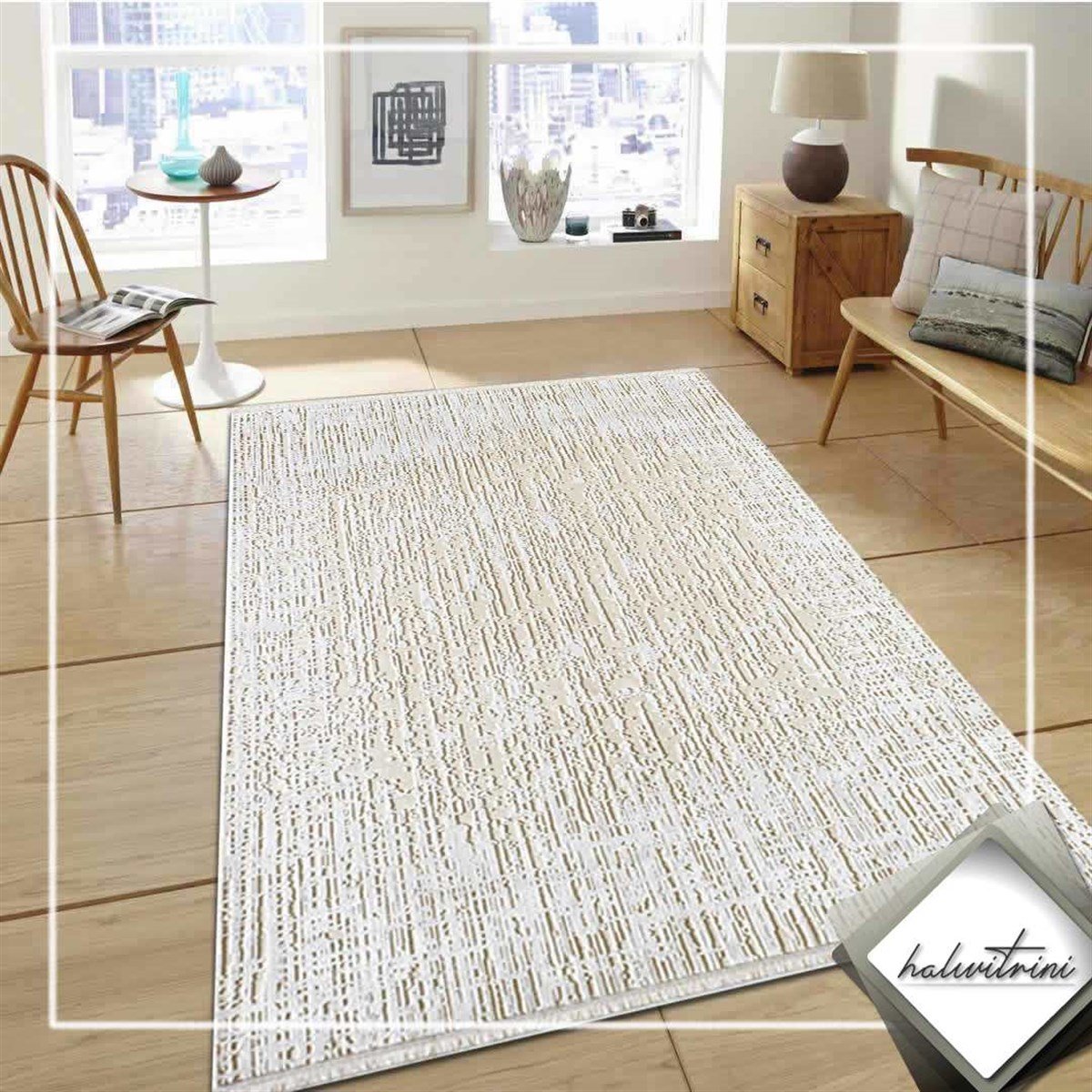 Royal Salon Halısı 200x290 Hermes HE34A Krem