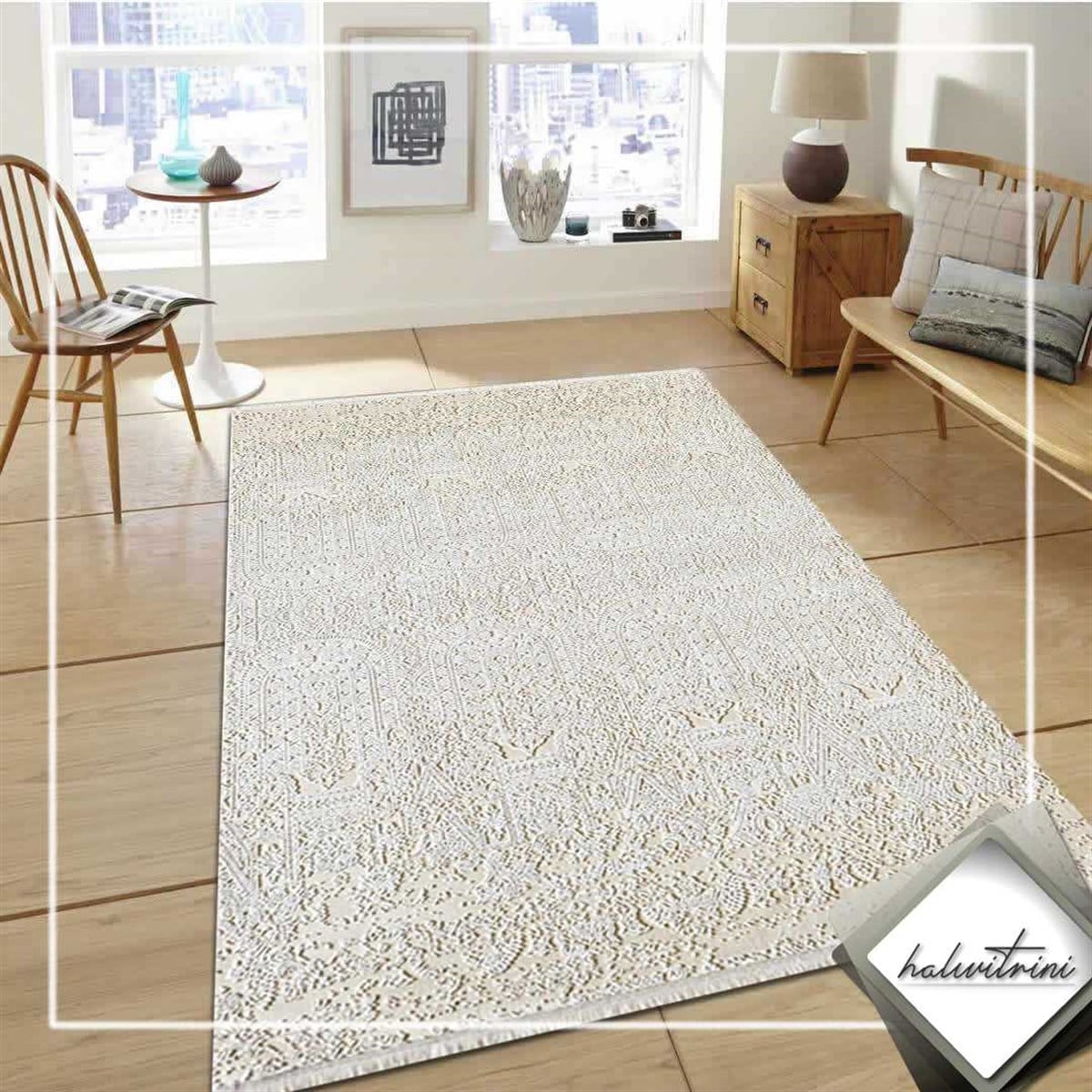 Royal Salon Halısı 200x290 Hermes HE37N Krem
