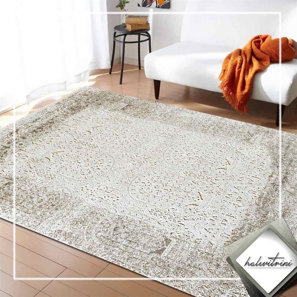 Royal Salon Halısı 200x290 Hermes HE37A Bej
