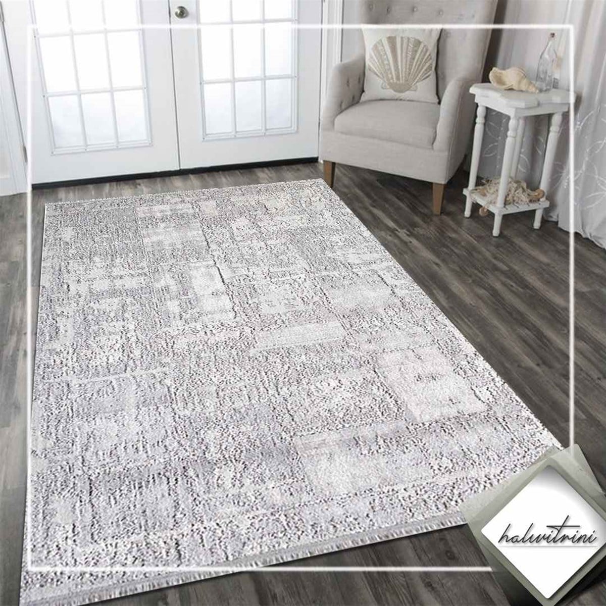 Royal Salon Halısı 200x290 Lootus L001A Gri