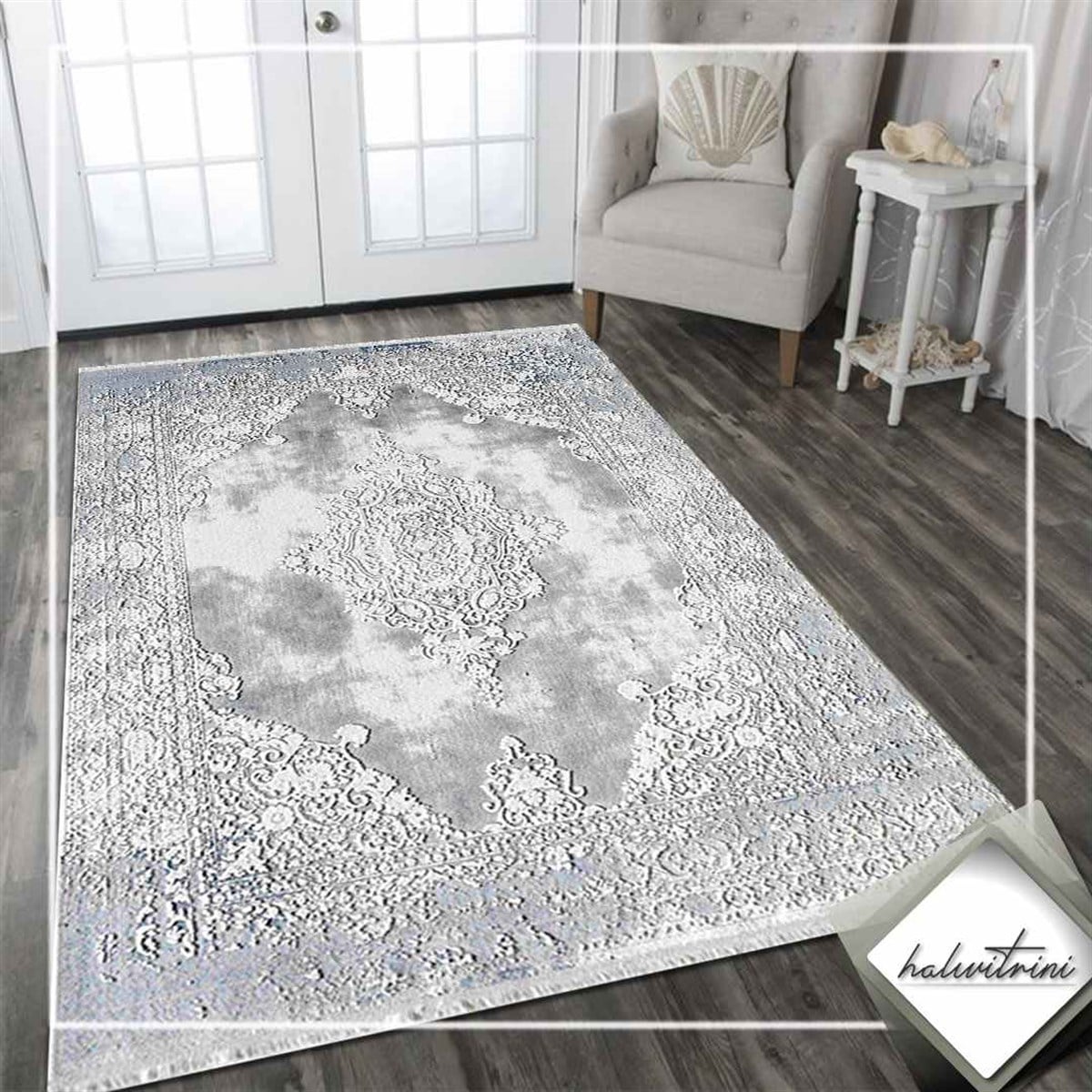 Royal Salon Halısı 200x290 Lootus L012H Gri