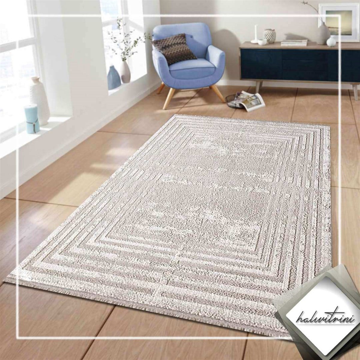 Royal Salon Halısı 200x290 Lootus L014I Vizon