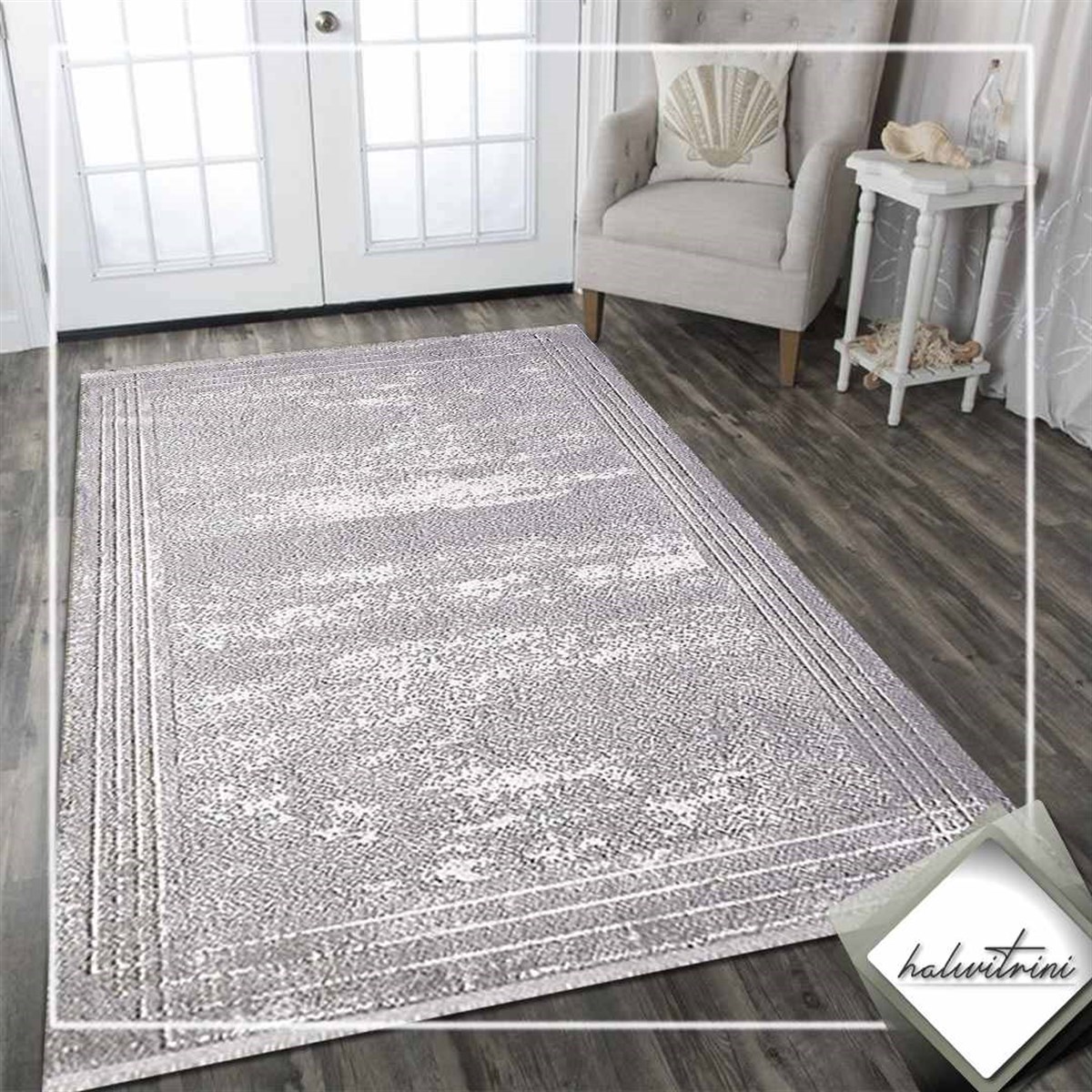 Royal Salon Halısı 200x290 Lootus L018A Gri