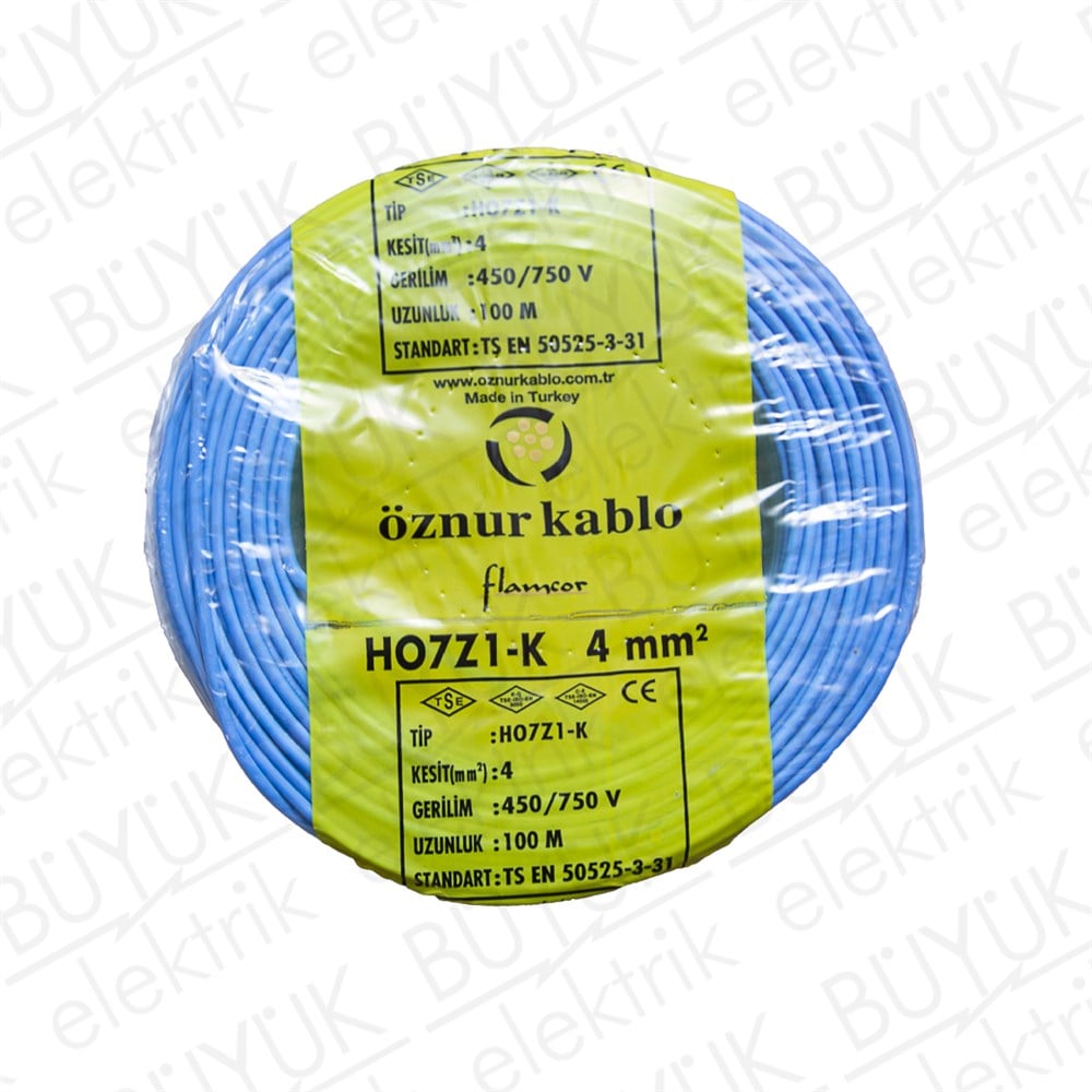 4mm NYAF HFFR KABLO MAVİ buyukelektromarket.com Öznur