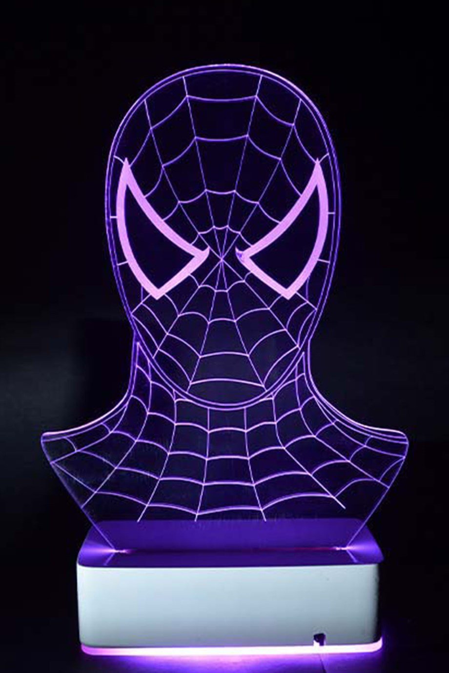 3D Spiderman Örümcek Adam 16 Renk Gece Lambası