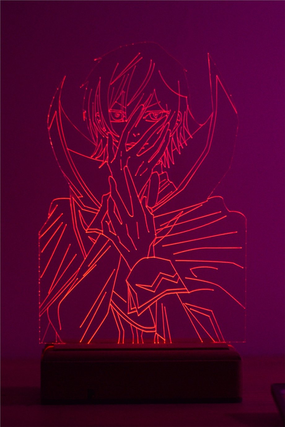 Anime Code Geass Lelouch 16 Renk Gece Lambası