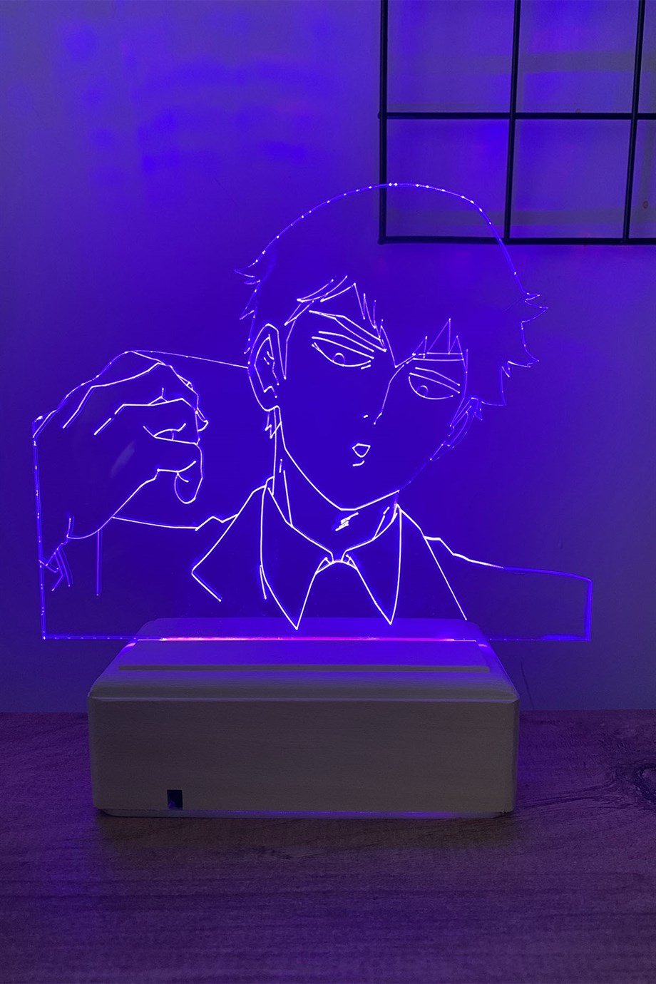 Arataka Reigen - Mob Psycho 100 16 Renk Anime Gece Lambası
