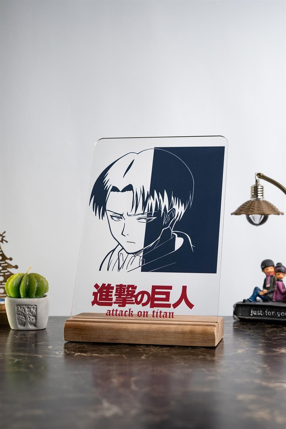 Attack On Titan Ev Dekoru Levi Ackerman Anime Severlere Hediyelik Masa Süsü