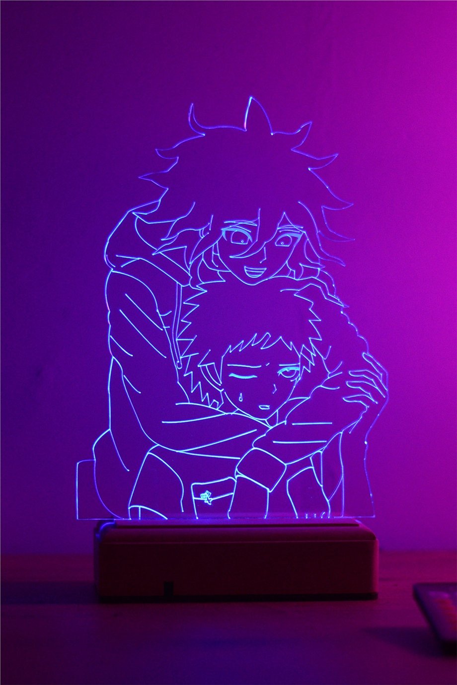 Danganronpa Nagito Komaeda Hajime Hinata 16 Renk Gece Lambası