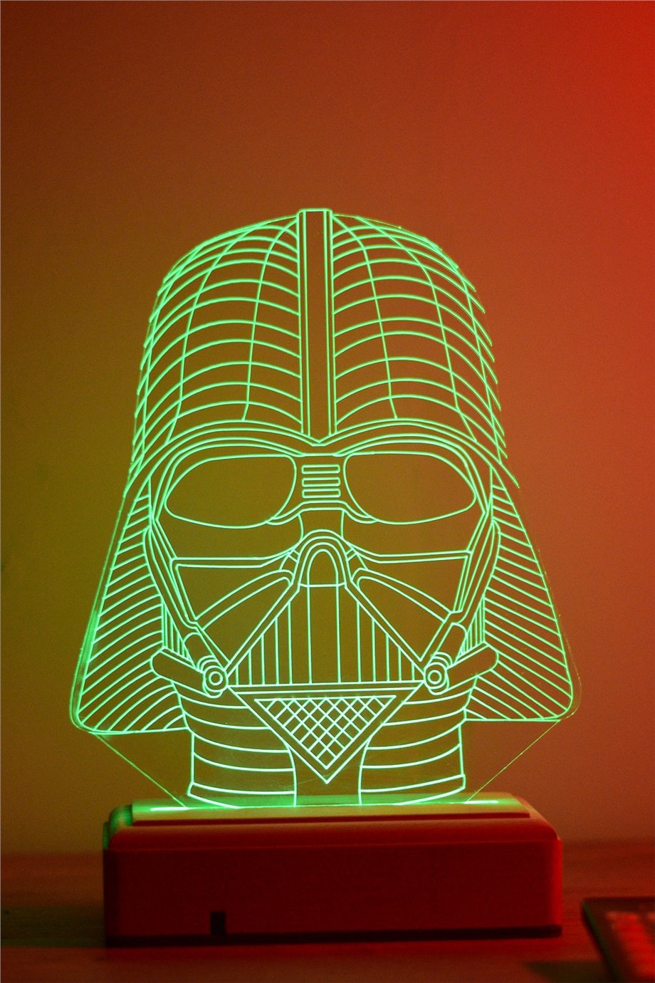 Darth Vader 3d 16 Renk Gece Lambası