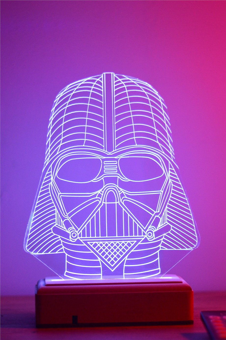 Darth Vader 3d 16 Renk Gece Lambası