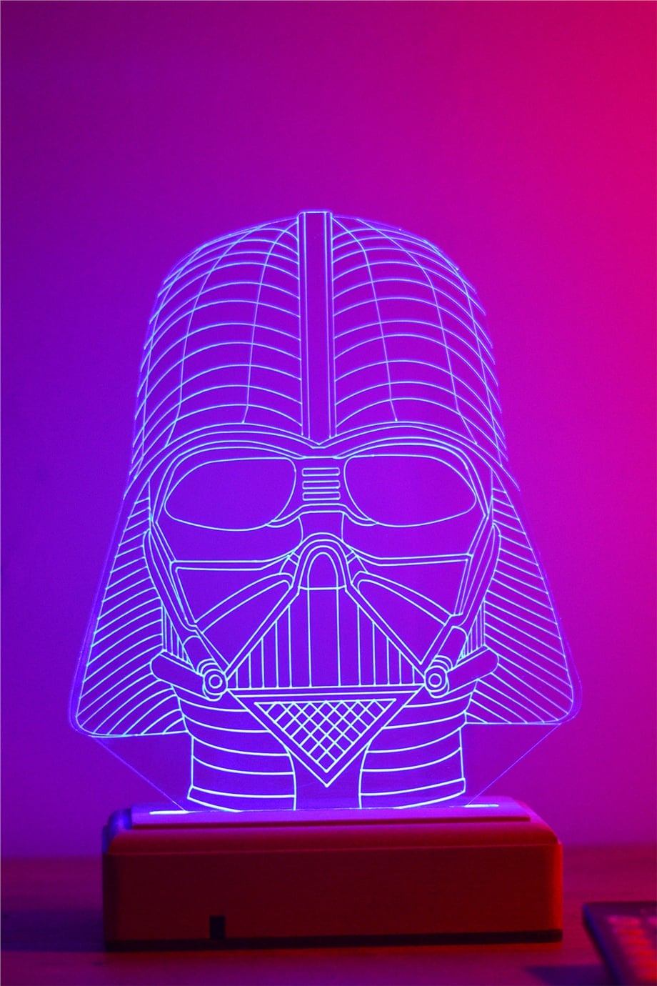 Darth Vader 3d 16 Renk Gece Lambası