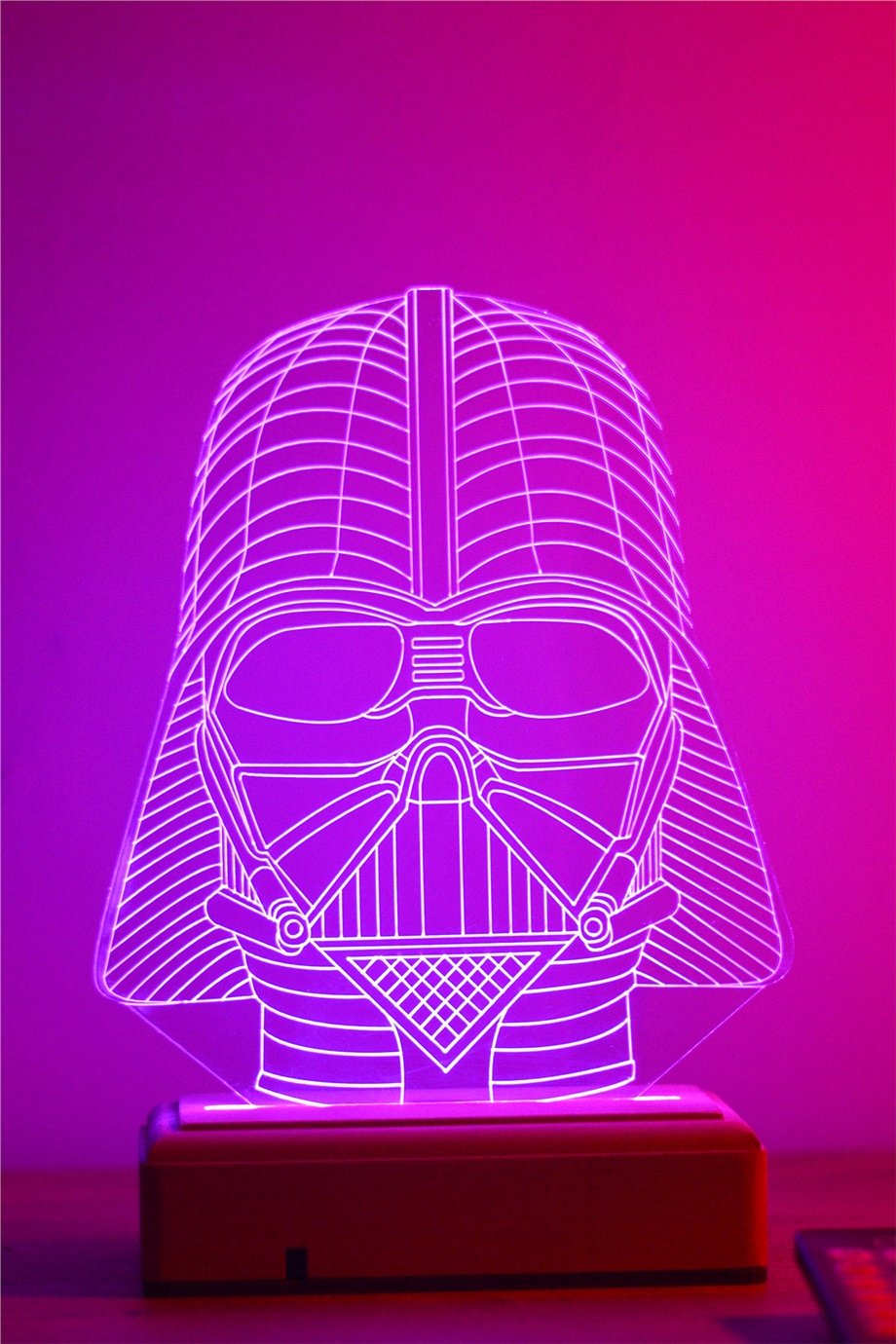 Darth Vader 3d 16 Renk Gece Lambası