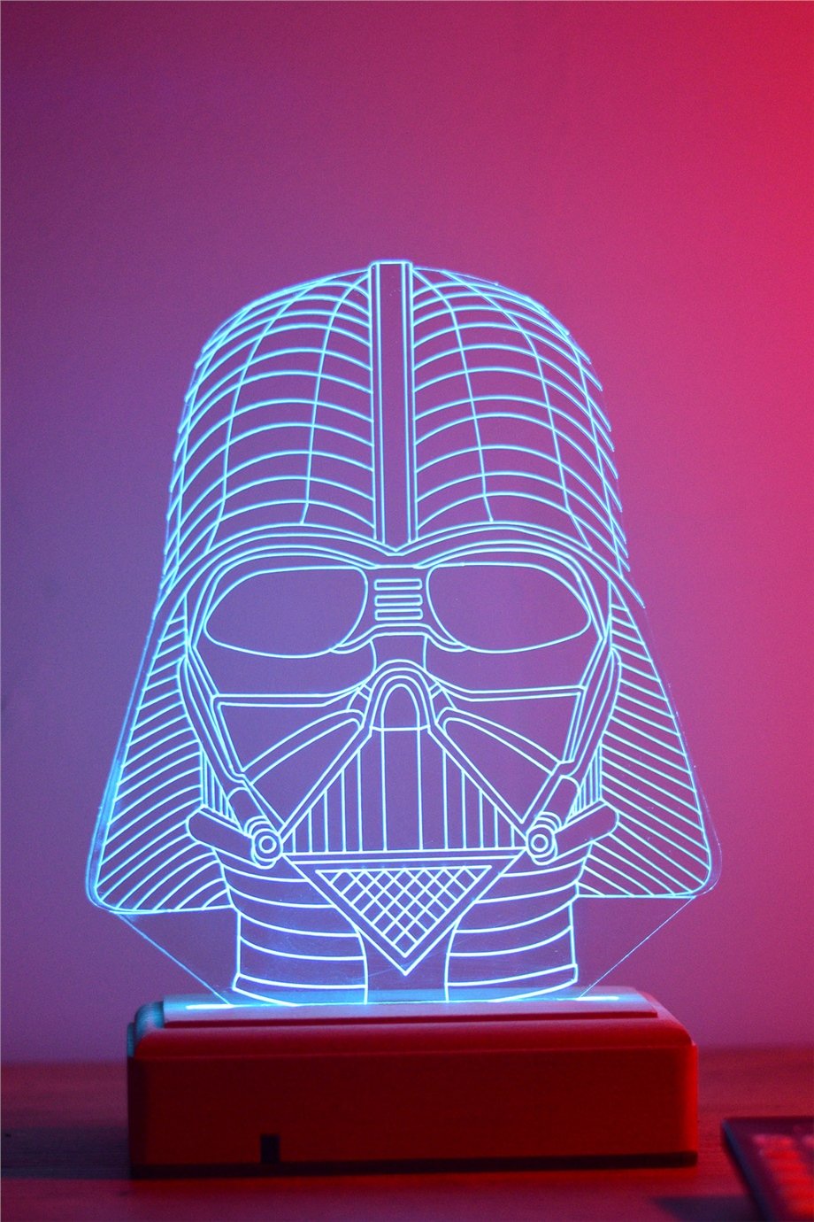 Darth Vader 3d 16 Renk Gece Lambası