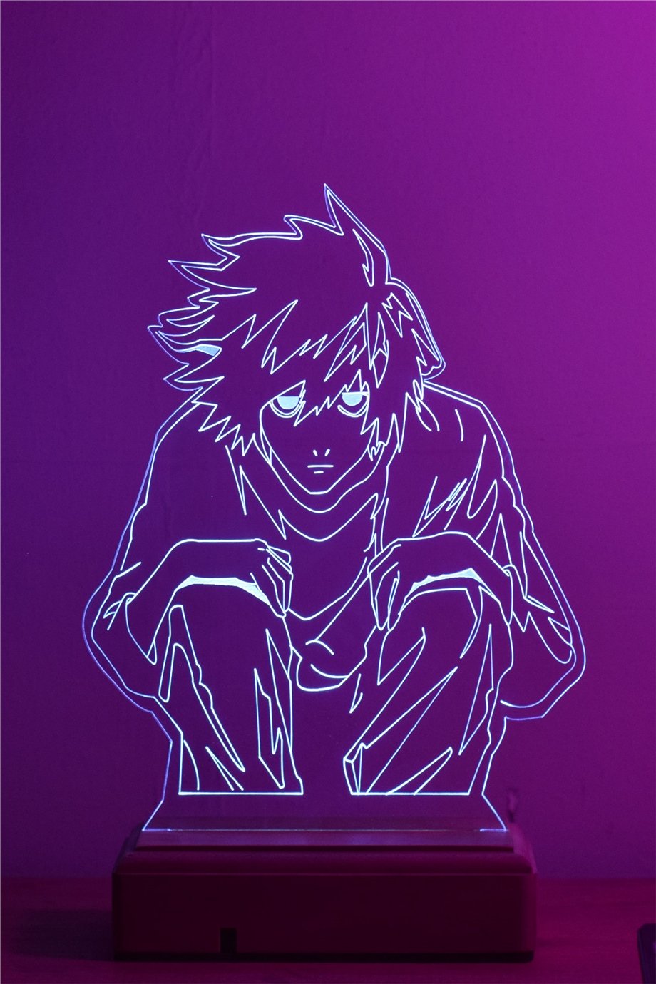 Death Note L 16 Renk Gece Lambası