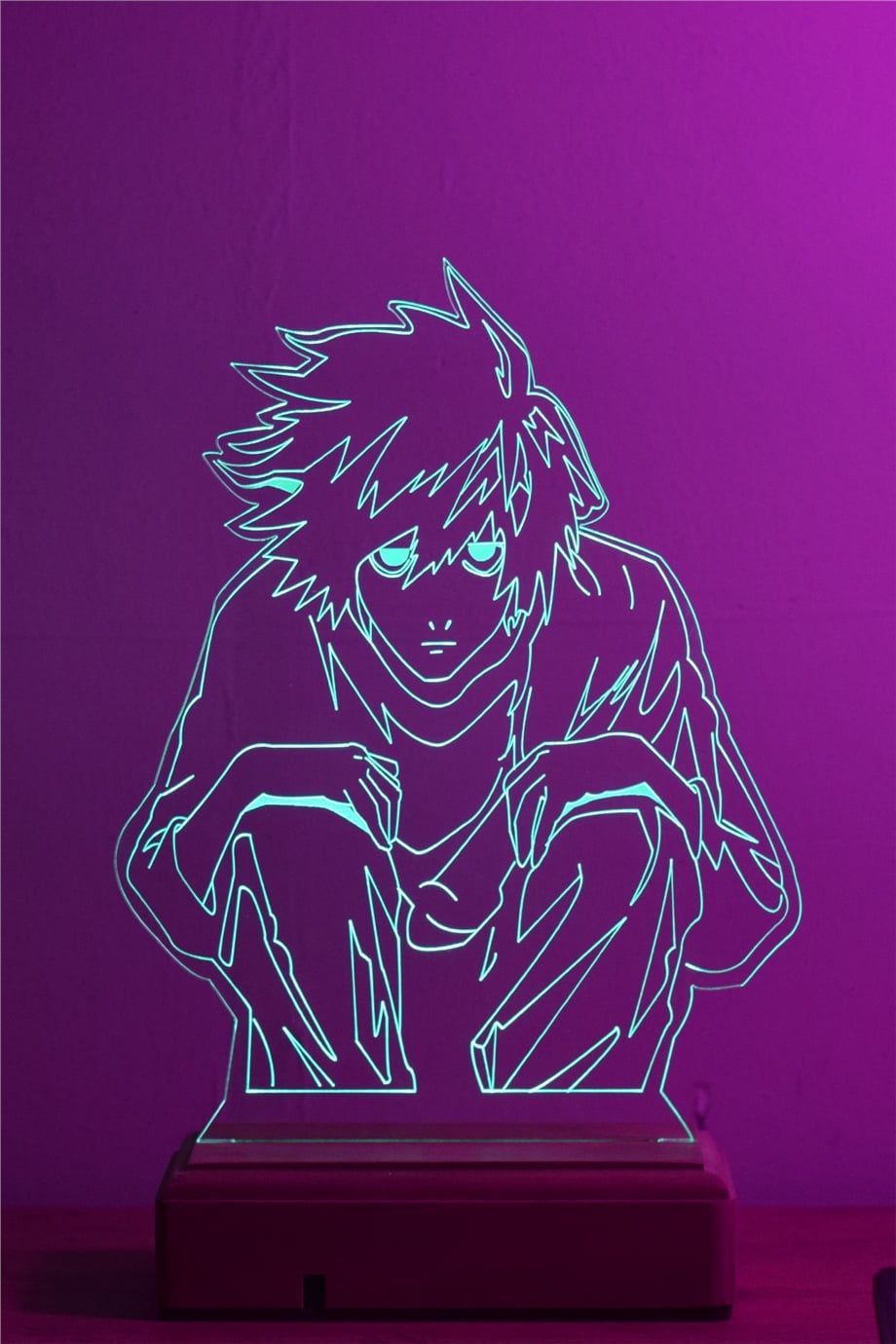 Death Note L 16 Renk Gece Lambası