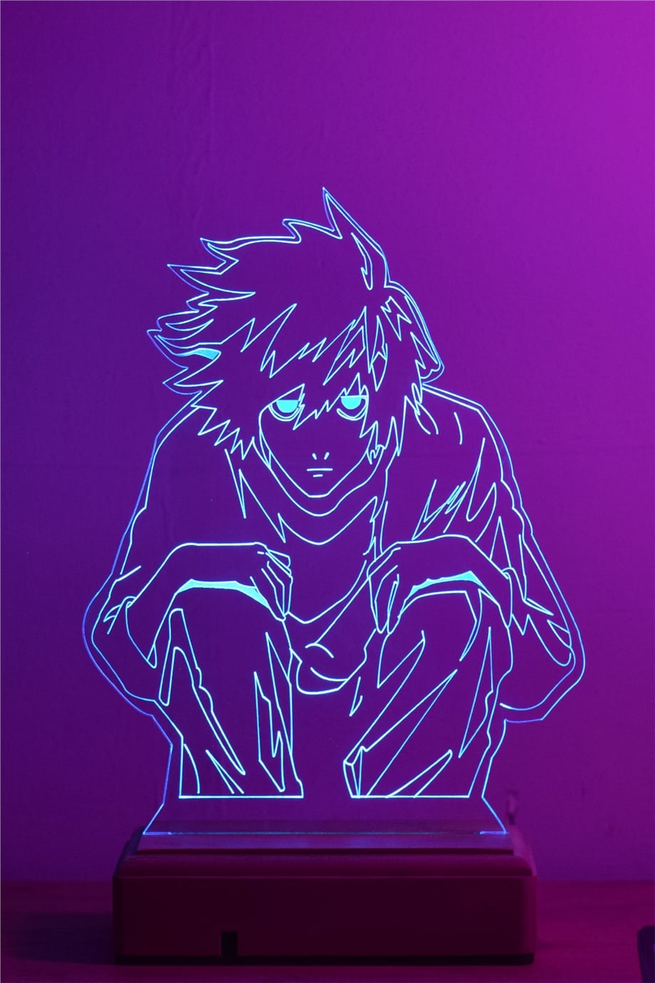 Death Note L 16 Renk Gece Lambası
