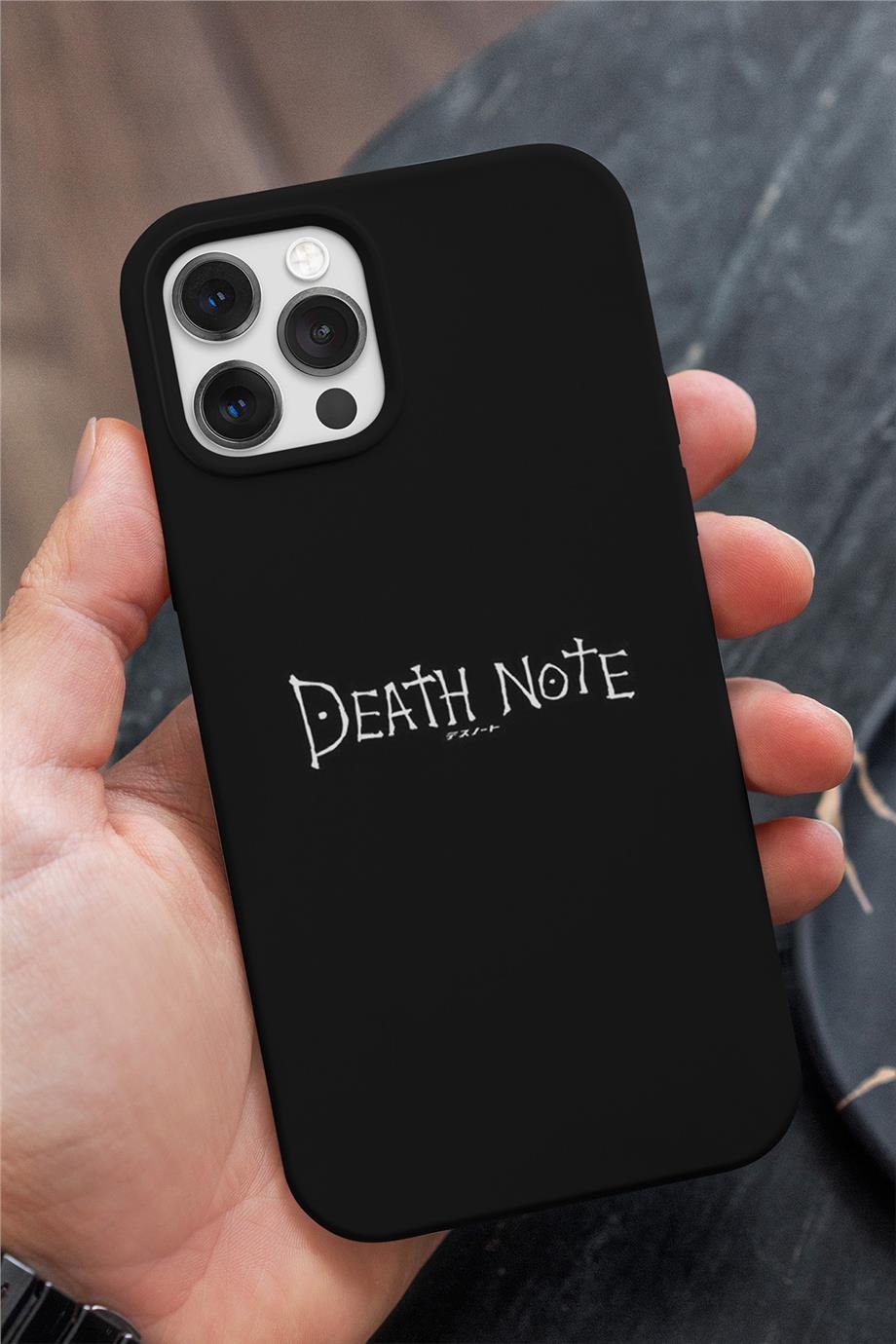 Death Note Siyah Silikon Baskılı Anime Telefon Kılıfı