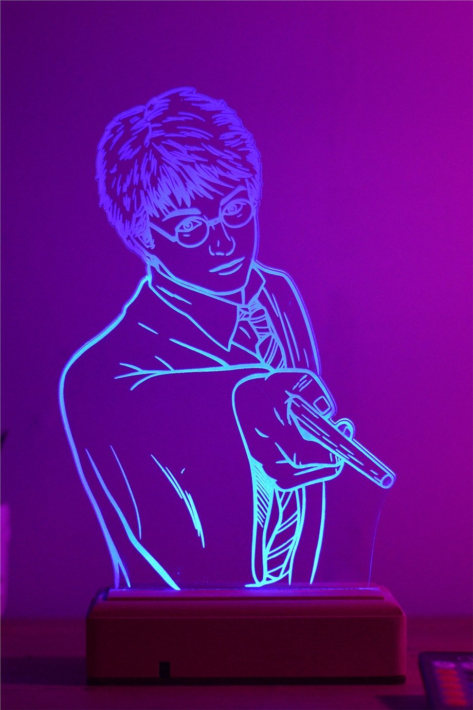 Harry Potter 16 Renk Gece Lambası