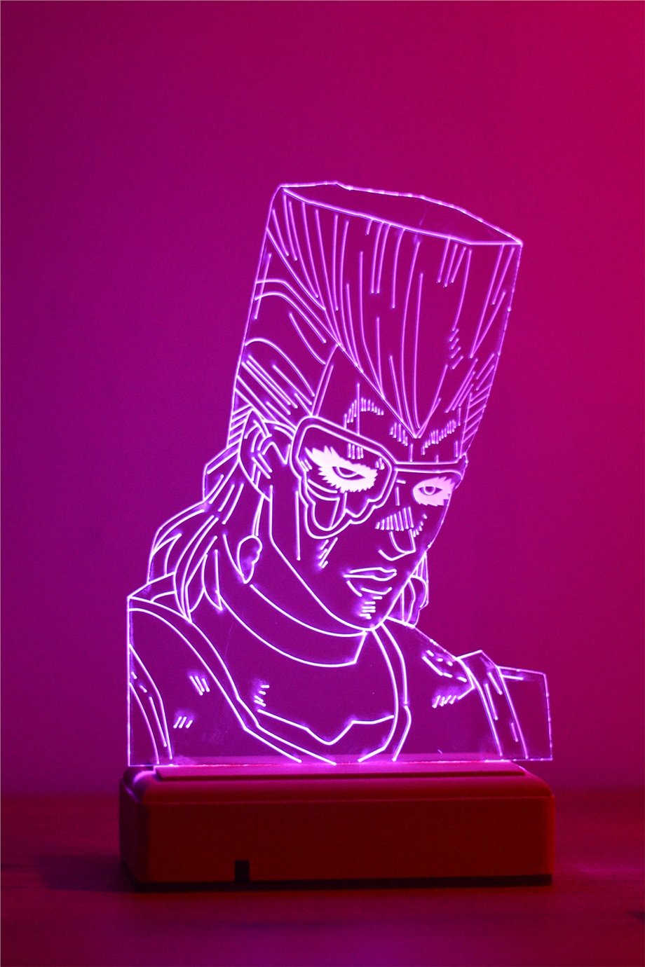 Jean Pierre Polnareff  JoJo's Bizarre 16 Renk Anime Gece Lambası