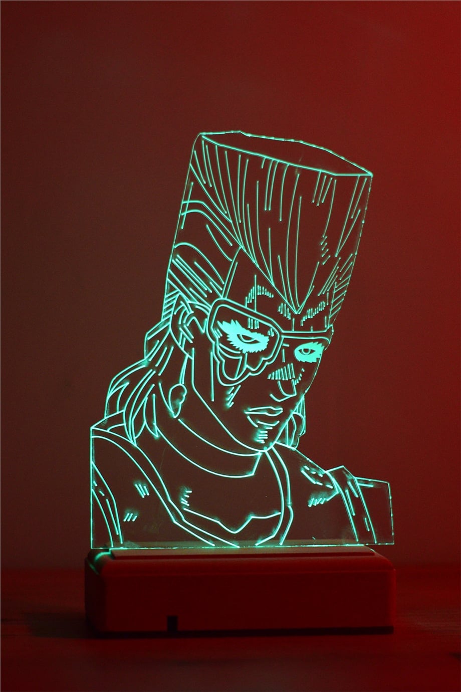 Jean Pierre Polnareff  JoJo's Bizarre 16 Renk Anime Gece Lambası