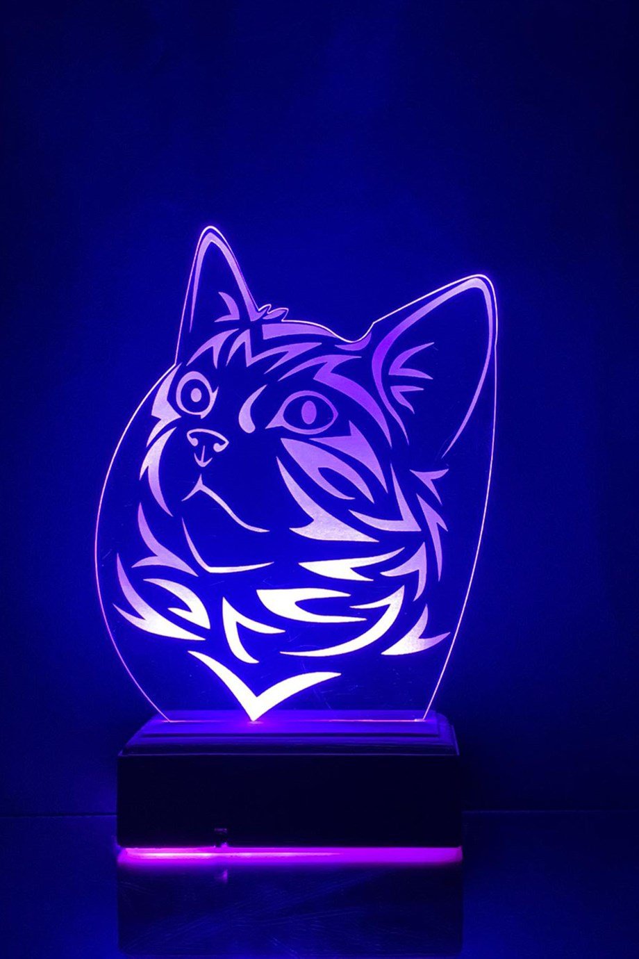 KEDİ 3D 16 RENK GECE LAMBASI