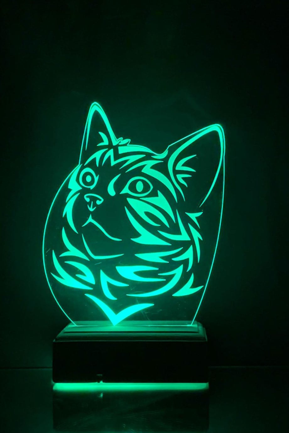 KEDİ 3D 16 RENK GECE LAMBASI