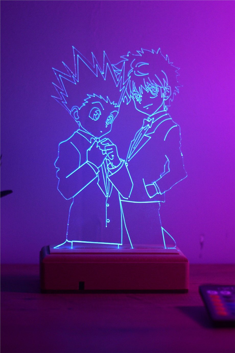 Killua Gon Hunter x Hunter 16 Renkli Kumandalı Anime Gece Lambası