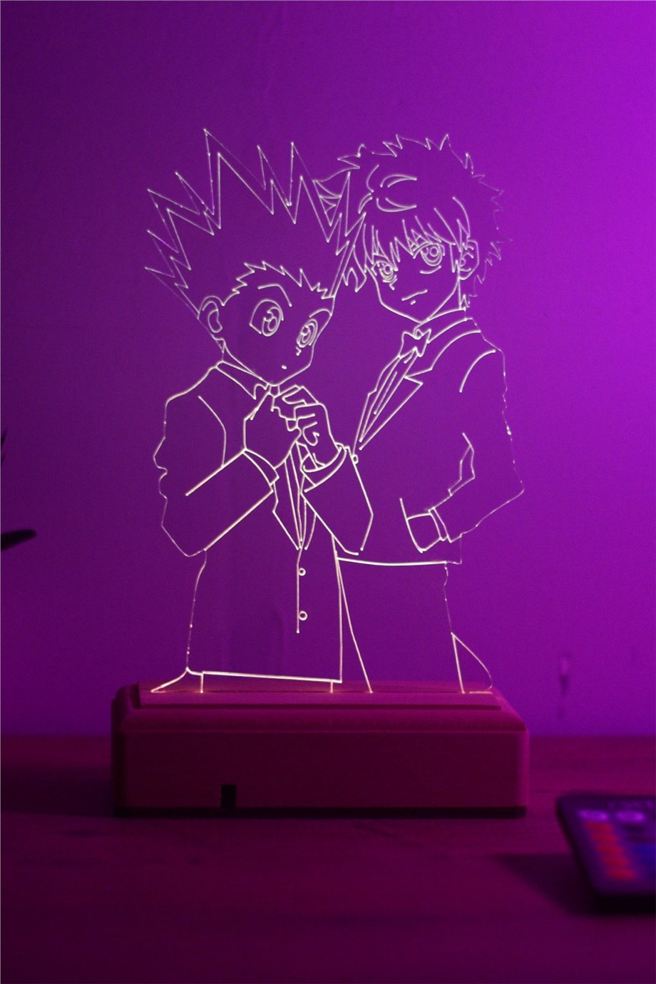 Killua Gon Hunter x Hunter 16 Renkli Kumandalı Anime Gece Lambası