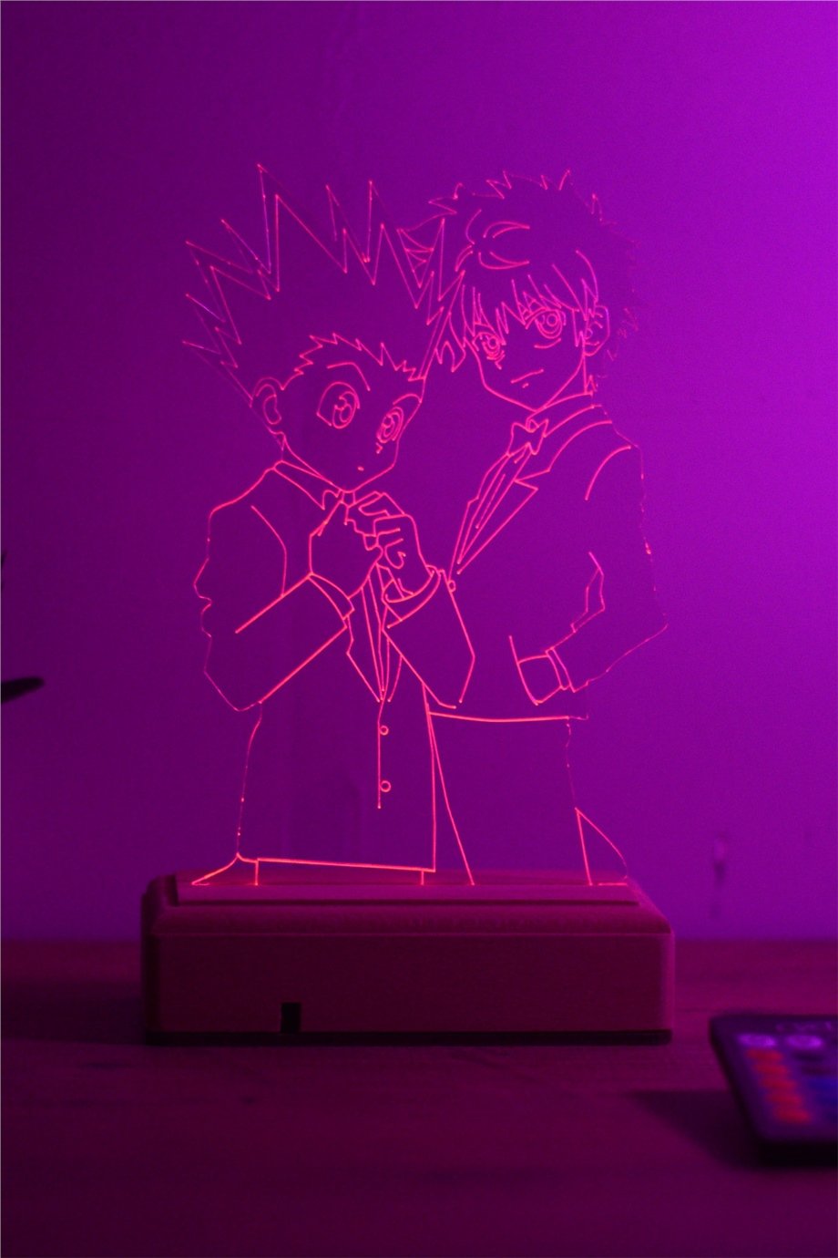 Killua Gon Hunter x Hunter 16 Renkli Kumandalı Anime Gece Lambası