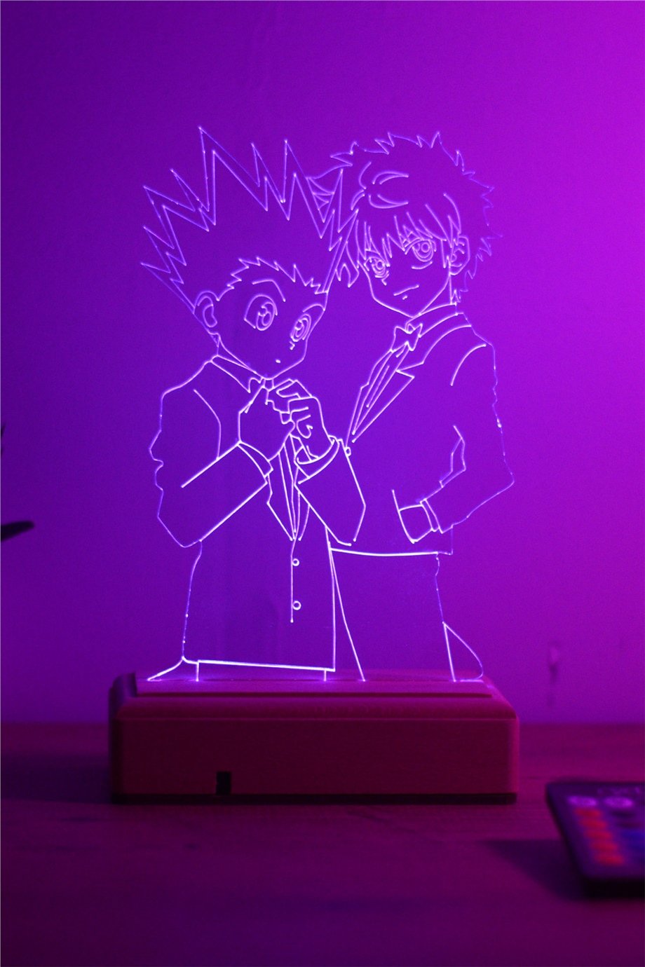 Killua Gon Hunter x Hunter 16 Renkli Kumandalı Anime Gece Lambası