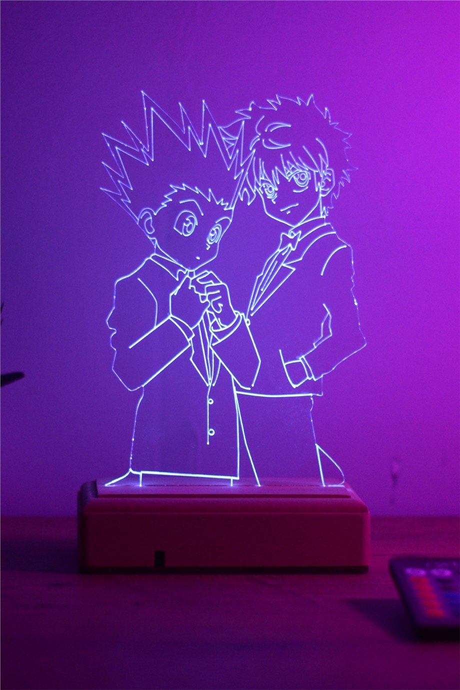 Killua Gon Hunter x Hunter 16 Renkli Kumandalı Anime Gece Lambası