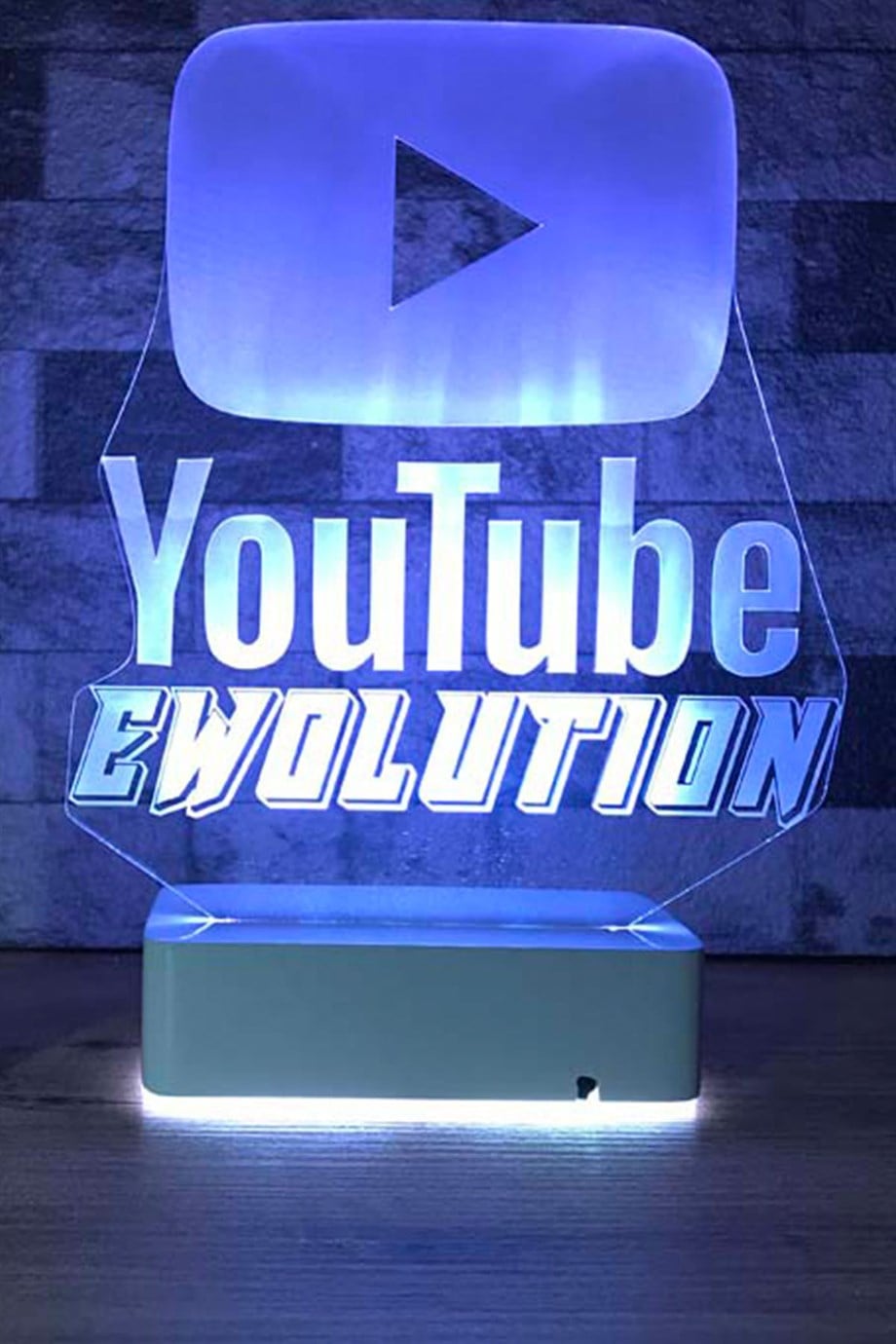 Kişiye Özel Youtube Masaüstü 3D Dekoratif Led Lamba