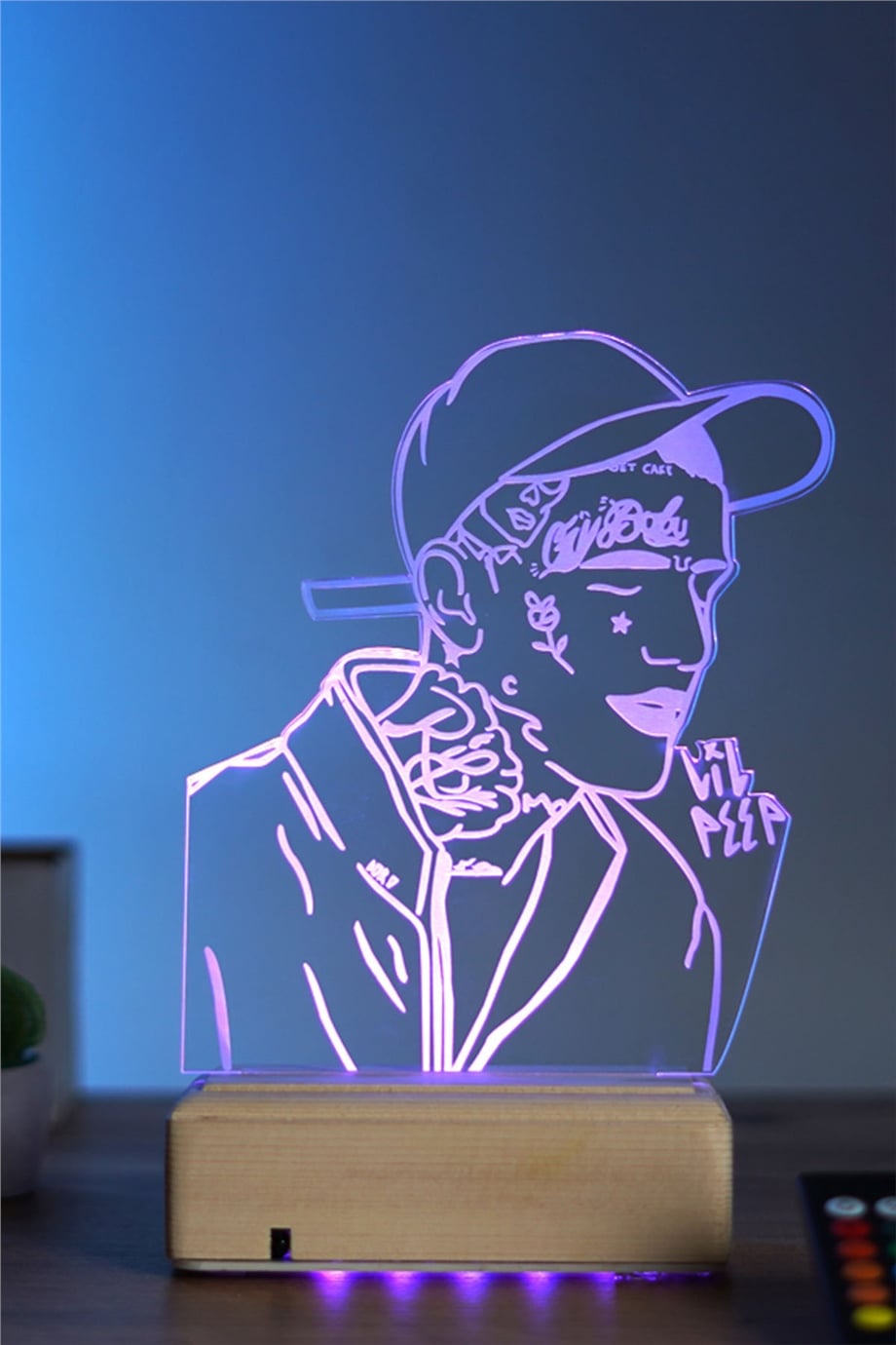 Lil Peep 16 Renk Gece Lambası