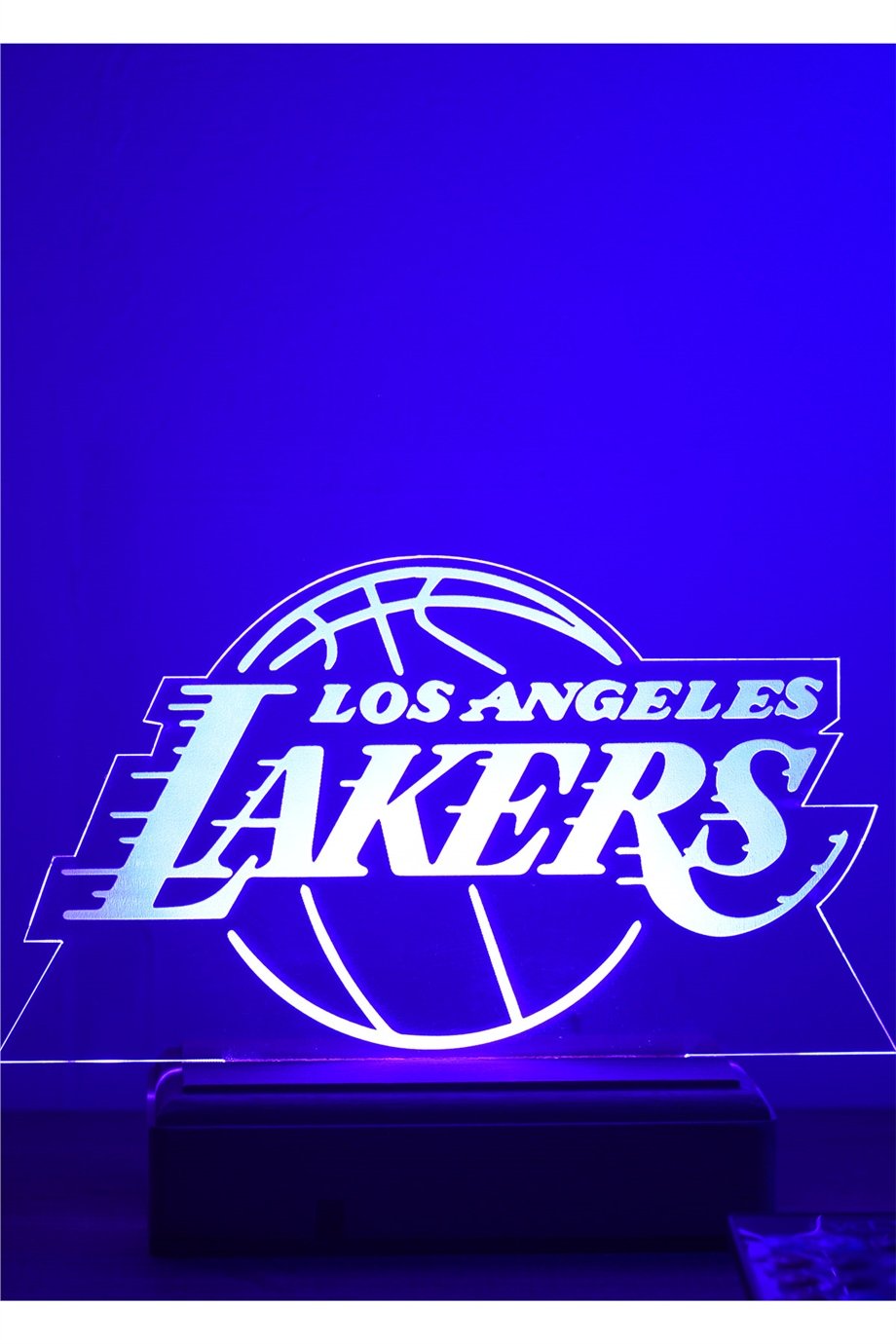 Los Angeles Lakers NBA 16 Renk Gece Lambası