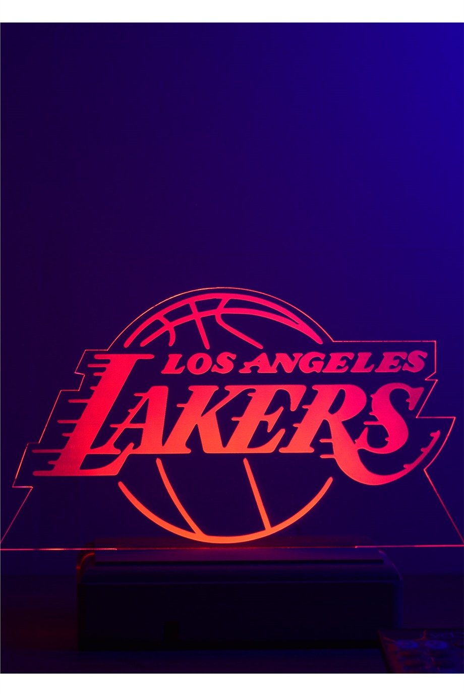 Los Angeles Lakers NBA 16 Renk Gece Lambası