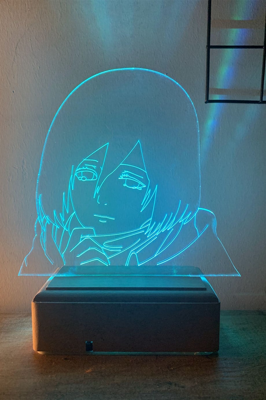 Mikasa Ackerman AOT 16 Renk Gece Lambası